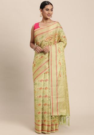 Picture of Shapely Organza Nectarine Saree