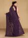 Picture of Well Formed Georgette Dark Slate Grey Saree