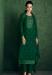 Picture of Statuesque Georgette Dark Green Readymade Salwar Kameez