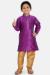 Picture of Lovely Silk Purple Kids Kurta Pyjama