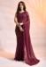 Picture of Excellent Georgette Fire Brick Saree