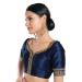 Picture of Ideal Silk Midnight Blue Designer Blouse