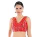 Picture of Comely Silk Indian Red Designer Blouse