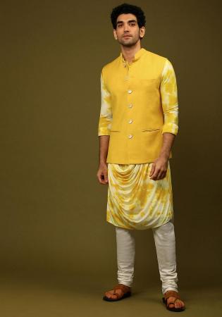 Picture of Alluring Rayon Golden Rod Kurtas
