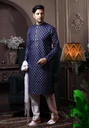 Picture of Admirable Cotton Slate Grey Kurtas