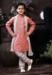 Picture of Lovely Cotton Indian Red Kids Kurta Pyjama