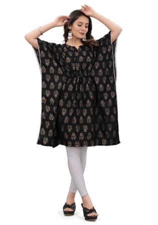 Picture of Comely Cotton Black Arabian Kaftans
