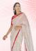Picture of Pleasing Georgette Off White Saree