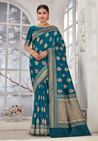Picture of Admirable Silk Teal Saree