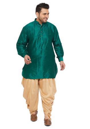 Picture of Enticing Silk Teal Kurtas