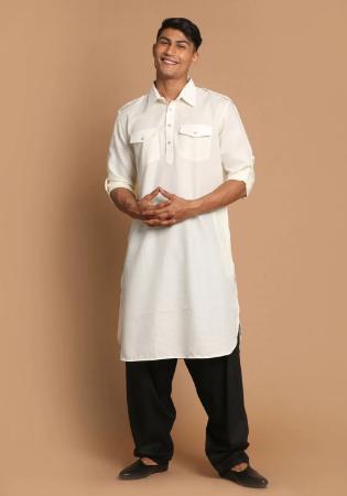 Picture of Magnificent Cotton Off White Kurtas