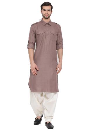 Picture of Beauteous Cotton Rosy Brown Kurtas