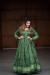 Picture of Resplendent Silk Dark Olive Green Party Wear Gown