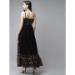 Picture of Graceful Georgette Black Readymade Gown