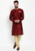 Picture of Beauteous Silk Red & Maroon Kurtas