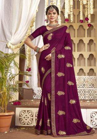 Picture of Stunning Georgette Brown Saree