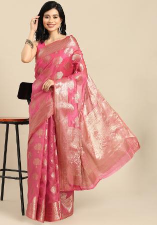 Picture of Beauteous Organza Light Coral Saree