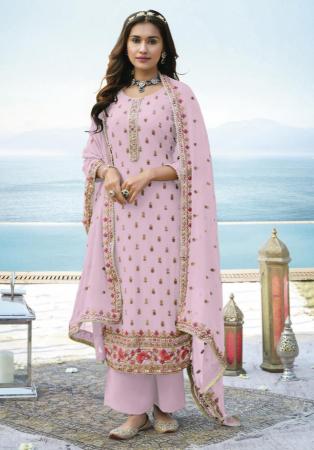 Picture of Admirable Georgette Thistle Straight Cut Salwar Kameez