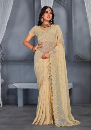 Picture of Pleasing Georgette Tan Saree