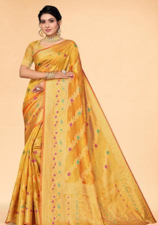 Picture of Good Looking Organza Sandy Brown Saree