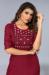 Picture of Sightly Cotton Saddle Brown Kurtis & Tunic