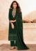 Picture of Georgette Forest Green Straight Cut Salwar Kameez
