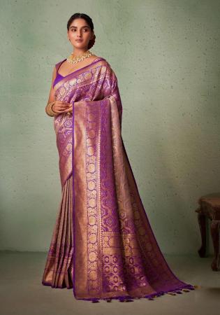 Picture of Admirable Silk Purple Saree