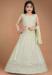 Picture of Ideal Georgette Off White Kids Lehenga Choli