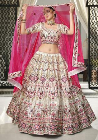 Picture of Lovely Silk Rosy Brown Lehenga Choli