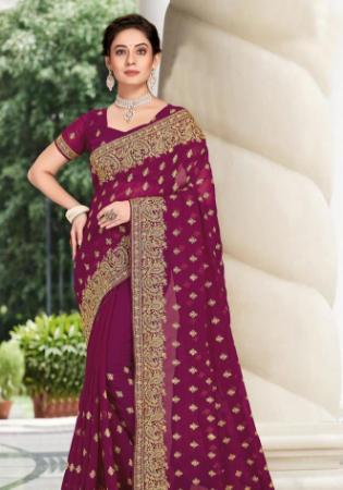 Picture of Nice Georgette Brown Saree