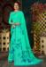 Picture of Gorgeous Georgette Turquoise Saree