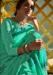 Picture of Gorgeous Georgette Turquoise Saree