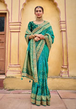 Picture of Superb Synthetic Light Sea Green Saree