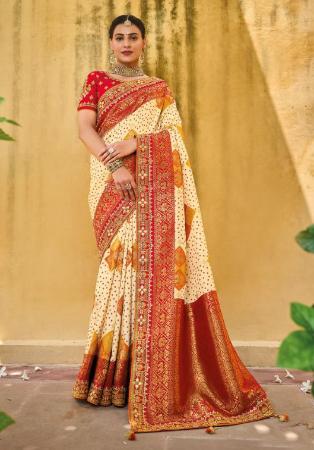 Picture of Good Looking Synthetic Burly Wood Saree
