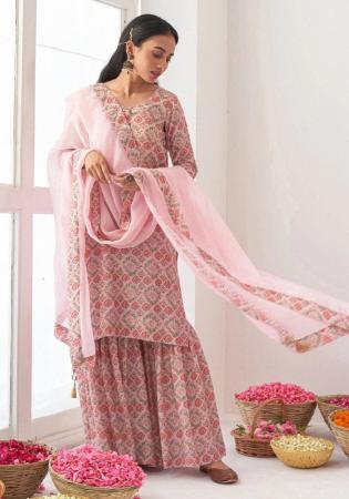 Picture of Excellent Linen Rosy Brown Readymade Salwar Kameez