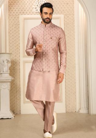 Picture of Well Formed Silk Burly Wood Kurtas
