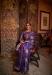 Picture of Shapely Satin Purple Saree