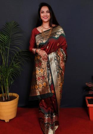 Picture of Splendid Silk Brown Saree