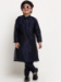 Picture of Splendid Silk Dark Slate Grey Kids Kurta Pyjama