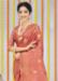 Picture of Wonderful Organza Indian Red Saree