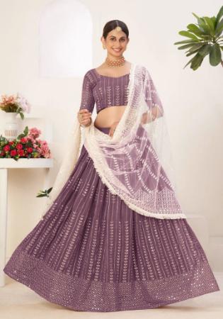 Picture of Bewitching Georgette Grey Lehenga Choli