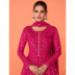 Picture of Georgette Indian Red Straight Cut Salwar Kameez