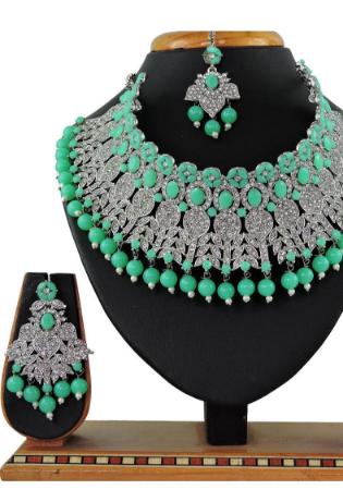 Picture of Sightly Sea Green Necklace Set