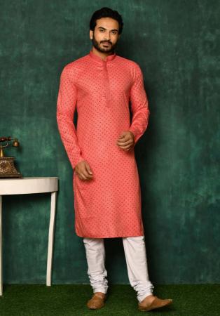 Picture of Charming Cotton Light Coral Kurtas