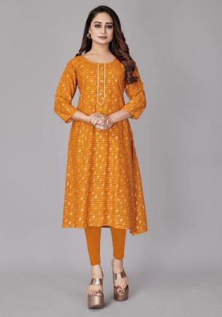 Picture of Lovely Rayon Chocolate Kurtis & Tunic