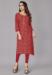 Picture of Bewitching Rayon Indian Red Kurtis & Tunic