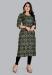 Picture of Graceful Rayon Dark Olive Green Kurtis & Tunic