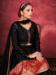 Picture of Wonderful Silk Black Readymade Salwar Kameez