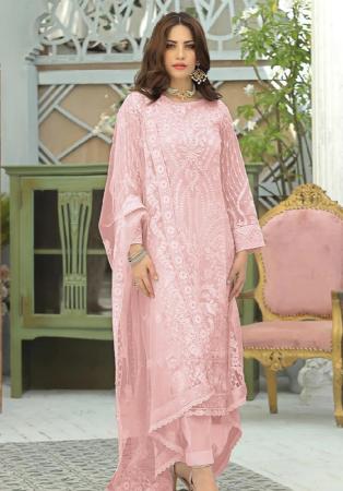 Picture of Elegant Synthetic Thistle Straight Cut Salwar Kameez