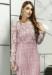 Picture of Enticing Net Rosy Brown Straight Cut Salwar Kameez